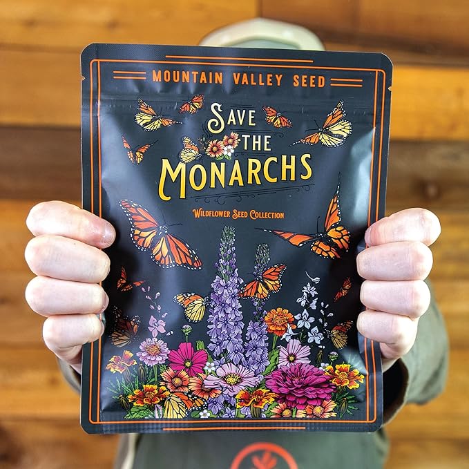Wildflower Seeds Bulk, 100,000 Non-GMO Heirloom Wildflower Seeds Mix, Save The Monarchs Wild Flowers Seeds Mix, Perennial Flower Seeds for Planting, Mountain Valley Seed Company