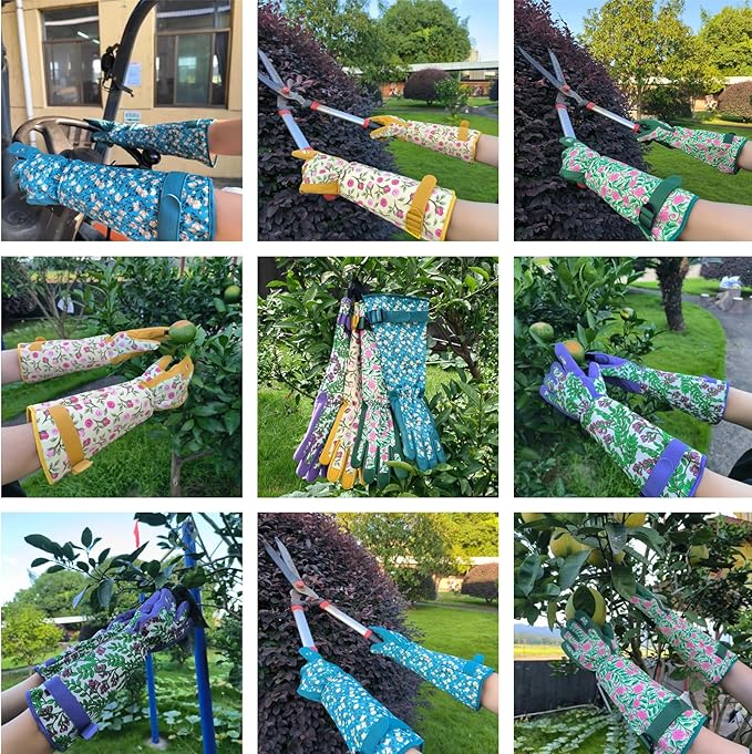 Gardening Gloves for Women and Men, Thorn Proof&Puncture Resistance Garden Gloves,Gauntlet Gloves,Gifts