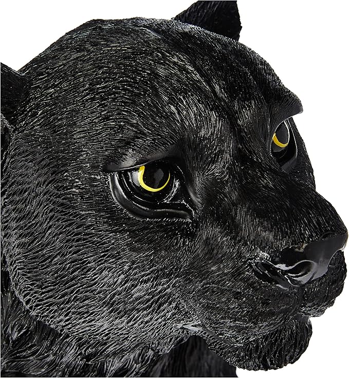 Design Toscano Pensive Panther Black Jaguar Statue