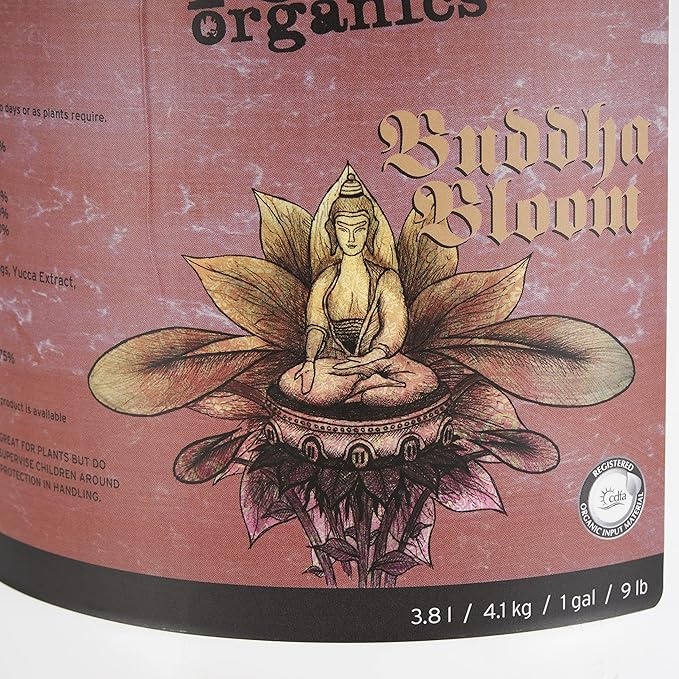 Roots Organics ROBBG Natural Organic Buddha Bloom Plant Fertilizer for Indoor Outdoor Container Plants and Hydroponics, 1 Gallon