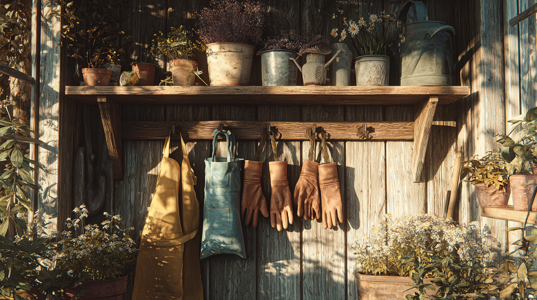 cozy garden with outdoor string lights, lanterns, and solar-powered lamps illuminating plants and pathways, golden autumn evening transitioning to winter --ar 16:9