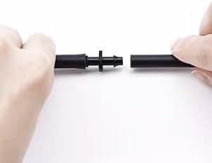 1/4 Inch Drip Irrigation Tubing: 50ft Blank Distribution Tubing Kit With 1/4" Fittings - Drip Hose for Drip System Users