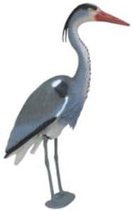 Blue Heron Decoy with Legs & Stake 30'' (76cm) Tall, Adult Blue Heron Statue for Backyard Koi Fish Ponds, Yards & Water Gardens