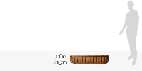 Arcadia Garden Products 1531 Solstice Series Wall Trough Planter, 48-Inch, Black