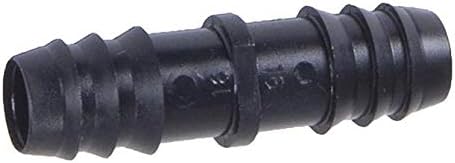 20-Pack - Irrigation Fittings Coupling for 1/2" Drip Tubing - Barbed Connectors (Fits Most Brands, Rain Bird 16mm .520 ID and Compatible Drip or Sprinkler Systems) (Coupling 20-Pack)