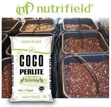 Coco Coir Perlite Mix Potting Soil - 70/30 Blend - Pre Buffered Plant Soil with Calcium, Organic Coconut Coir & Perlite for Plants - Garden Soil for Hydroponic, Indoor & Outdoor Gardening