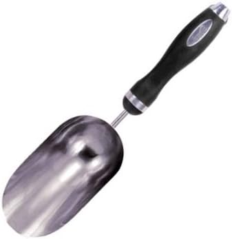 Edward Tools Soil Scoop - Extra Large Stainless Steel Scoop for Soil, Fertilizer, Feed Scoop - Double Size Moves 2X Volume of Leading Brands - Bend-Proof - Comfort Grip Handle