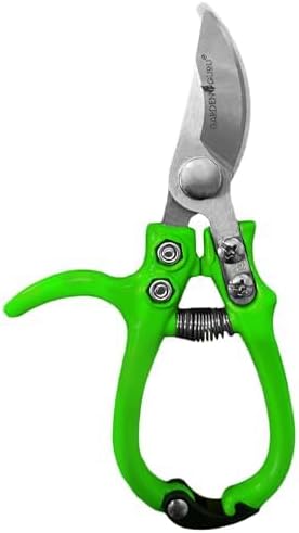 GARDEN GURU Ergonomic Garden Snips Clippers - Professional Hand Pruner Pruning Shear Scissors with Comfort Grip Handles for Gardening Trimming and Yard Work – High Carbon Steel (2 Pack)