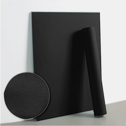 Dimoon 236''x15.7'' Black Skin Peel and Stick Wallpaper Contact Paper Modern Self Adhesive Wall Paper Removable Renter Friendly Textured Solid Color Cabinet Vinyl Roll (236''x15.7'',Black Skin)