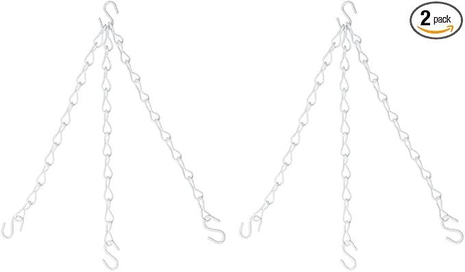 National Hardware N275-040 V2663 Flower Plant Chain in White (Pack of 2)