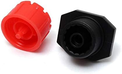 Drip Irrigation Kit Adjustable Drip Irrigation Dripper, Drip Irrigation Tee Rod Connector, Lawn and Herb Garden Irrigation Hose Fitting Sprinkler Irrigation System / 50 Pairs(Black+ Red)