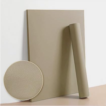 Dimoon 236''x15.7'' Etoupe Skin Peel and Stick Wallpaper Contact Paper Modern Self Adhesive Wall Paper Removable Renter Friendly Textured Solid Shelf Cabinet Vinyl Roll (236''x15.7'',Etoupe Skin)