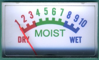 Indoor/Outdoor Moisture Sensor Meter with Full Color Instruction Card, Soil Water Monitor, Plant Care, Garden,Lawn