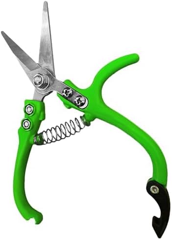 GARDEN GURU Ergonomic Garden Snips Clippers – Professional Hand Pruner Pruning Shear with Comfort Grip Handles for Gardening Trimming and Yard Work – High Carbon Steel (2 Pack)