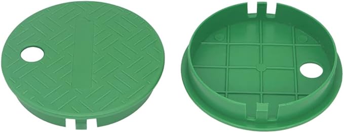 Bandelt Sprinkler Valve Box Cover Lid for Automatic Irrigation Water System Lawn, Yard, Outside ID 5.5" OD 6"-2 Pack