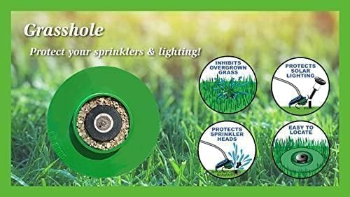 GRASSHOLE - Patented Sprinkler Head Protection Sprinkler Donut, Lawn Sprinkler Guard, Plastic Donuts for Sprinkler Heads (1 Pack)