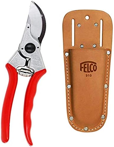 Felco 2 Bypass Pruner and Leather Holster (Bundle, 2 Items)
