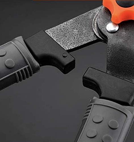 Edward Tools Heavy Duty Hedge Clippers - 25” Manual Garden Hedge Shears with Wavy Carbon Steel Blade for Trimming Shrubs, Boxwoods, Weeds, Bushes - Ergo Rubber Grip Handle