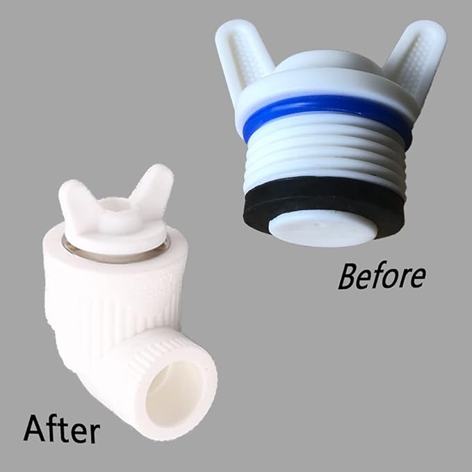 3/4” NPT Plug, Male Thread PPR Pipe Plugs and Caps Garden Irrigation Tubing Stopper Drain Plug Compatible with RV Irrigation Water Supply Lines (OD: 1 Inch)