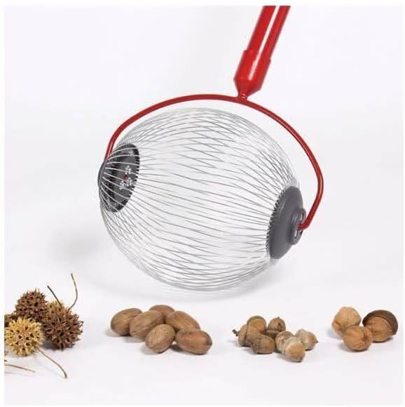 Garden Weasel Nut Gatherer - Medium Cage | Pick Up Pecans, Acorns, Hickory Nuts, Golf Balls, Sweet Gun Balls | Nut Collector and Picker Upper Roller | 95314
