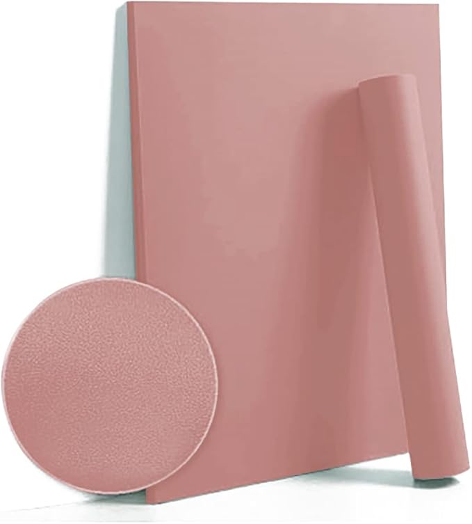Dimoon 236''x17.7'' Pink Peel and Stick Wallpaper Contact Paper Modern Self Adhesive Wall Paper Removable Renter Friendly Textured Solid Color Shelf Cabinet Vinyl Roll (236''x17.7'',Rose Pink)