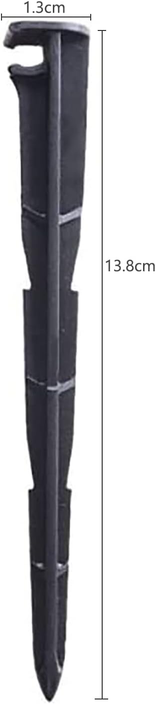 50 Pcs Irrigation Drip Support Stakes for 1/4 Inch Universal Drip Tubing, Drip Hose Stakes for Irrigation, Greenhouse, Garden, Vegetable, Flowers