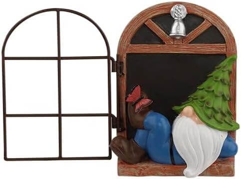 Whimsical Fairy Garden Gnome Statue, Tree Faces Decor Outdoor -5.9 Inch, Funny Garden Tree Decoration,Ideal Patio Yard Lawn Porch Decoration