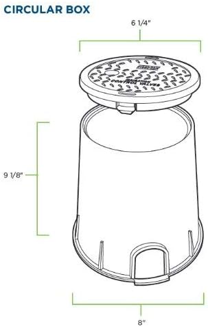 5 Pack - Orbit Round Sprinkler System Valve Box - Automatic Irrigation