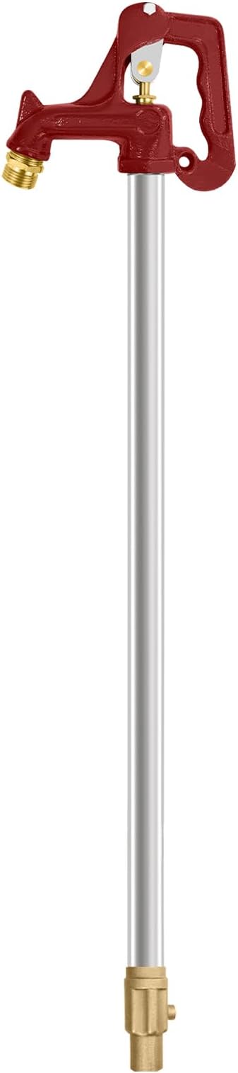 Frost Proof Yard Hydrant, Frost Free Outdoor Faucet Freeze Proof Hydrant for Yard Garden Farm Pasture Irrigation, Water Faucet 3/4" Pipe Connection,4.25ft Total Length 2’ Bury Depth