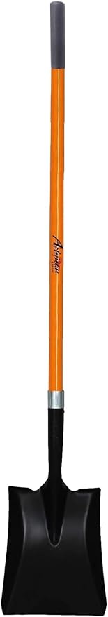 Ashman Heavy-Duty Transfer Shovel (1 Pack) with 47-Inch long Durable Handle and Blade- Ideal for Construction, Landscaping, Gardening, and Snow Removal- Durable, Rust-Resistant, and Multipurpose Scoop