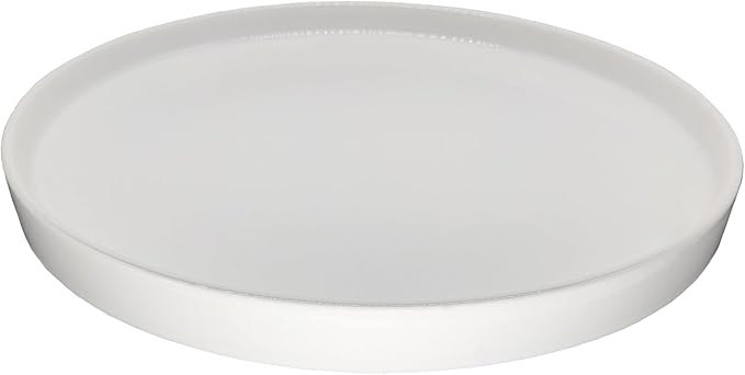 Ceramic Plant Saucer Plant Pot Tray 8 inch White, Planter Water Drip Trays for Plant Saucers Indoors, Thick Durable Sturdy Flower Pot Saucers for Glazing Pots Base, More Sizes 4-12 inch