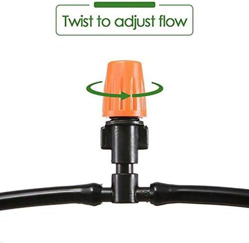 Drip Irrigation kit Plant Watering System Gravity Fed Irrigation Water Drip Setfor Garden Greenhouse Yard Lawn Home or Vacation Use 10M 4/7" Tube 10 Nozzles