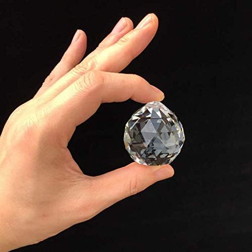 Crystal Ball Prism 40 mm/1.57 Inch Decorative Ball for Chandelier Window Suncatcher 10 Pack Rainbow Maker