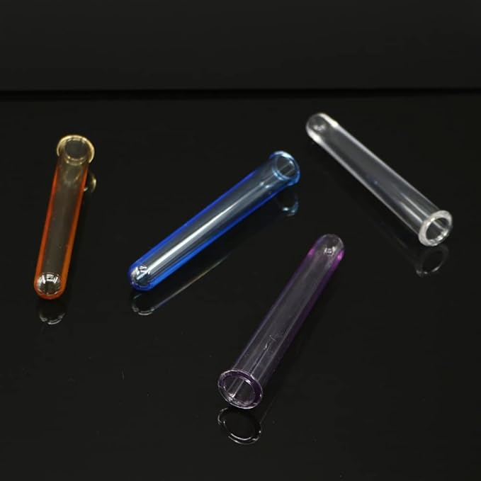 18Pcs Clear Test Tubes for Plant Propagation Station Hydroponic/Flowers for Home Office Desktop Decoration (18pcs)