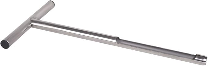 HiHydro Soil Sampler Probe Stainless Steel Tubular T-Style Handle Soil Test Kits Satisfying The Sampling Depth of Agriculture Forest(B)