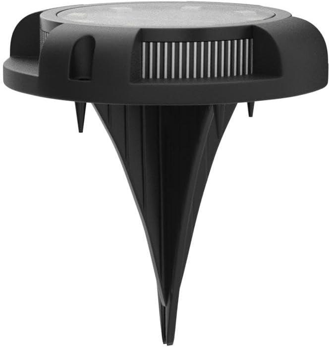 Solar Ground Lights Outdoor 8 Packs LED Disk Solar Powered Waterproof In-ground for Garden Deck Stair Step Lawn Patio Driveway Walkway Pathway Yard Decoration (White + Blue)