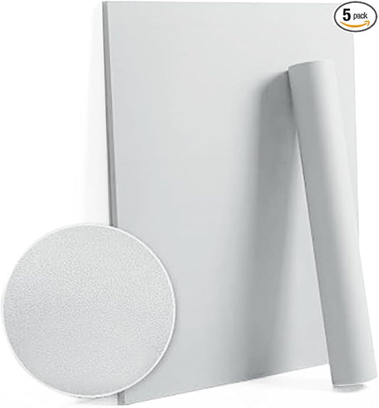 Dimoon 236''x17.7'' Grey Peel and Stick Wallpaper Contact Paper Modern Self Adhesive Wall Paper Removable Renter Friendly Textured Solid Color Shelf Cabinet Vinyl Roll (236''x17.7'',Silver Grey)