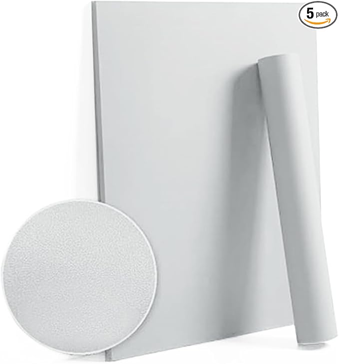 Dimoon 118''x17.7'' Grey Peel and Stick Wallpaper Contact Paper Modern Self Adhesive Wall Paper Removable Renter Friendly Textured Solid Color Shelf Cabinet Vinyl Roll (118''x17.7'',Silver Grey)