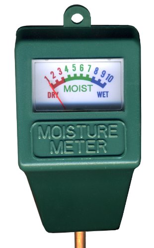 Indoor/Outdoor Moisture Sensor Meter with Full Color Instruction Card, Soil Water Monitor, Plant Care, Garden,Lawn