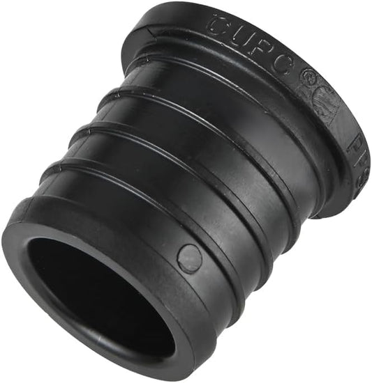 50-Pack EFIELD Pex Fittings Poly PPSU Barb Crimp 1-inch Plug (End Cap) For Pex Tubing, ASTM F2159