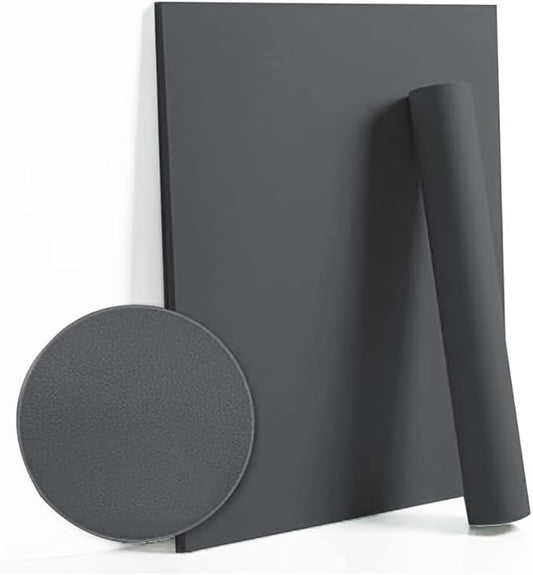 Dimoon 78.7''x17.7'' Grey Peel and Stick Wallpaper Contact Paper Modern Self Adhesive Wall Paper Removable Renter Friendly Textured Solid Color Shelf Cabinet Vinyl Roll (78.7''x17.7'',Dark Grey)