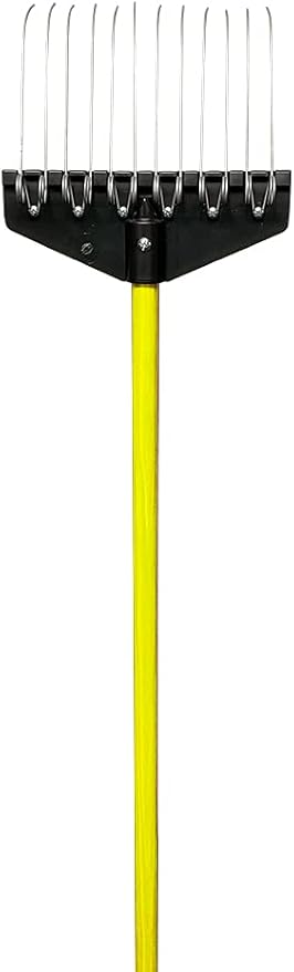 Garden Landscape Rake – 9” Head Garden Debris Rake | Elevate Your Outdoor Spaces with Precision and Efficiency | Ideal for Lawn and Garden Maintenance