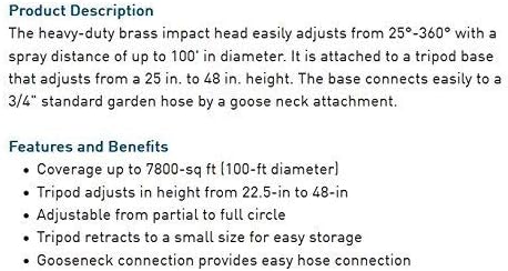 Brass Impact Sprinkler & Orbit Brass Hose Quick Connect Set