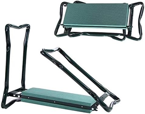 2-in-1 Garden Kneeler and Seat Gardening Chair Protects Your Kneesb Foldable Garden Bench Garden Stools Bench Comes with A Free Tool Pouch EVA Foam Pad (Light Green)
