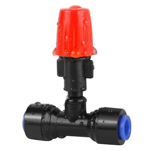 20PCS Adjustable Drip Irrigation Emitters(Mist)Kit-Quick Connect for 1/4" Tubing, Water-Saving, Dual Adjustment System-Easy to Install Drippers for Precise Garden Watering of Vegetables,Shrubs&Flowers