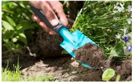 GARDENA Classic Hand Trowel: Universal Spade for Planting and transplanting in The Garden and on The Balcony, Steel, Corrosion-Resistant, Ergonomic Handle, 8 cm Working Width (8950-20)