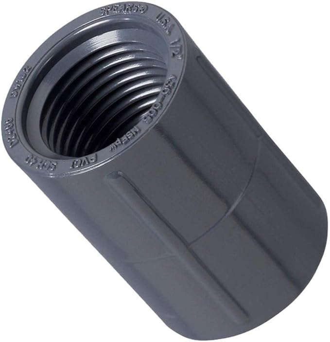 20 Pack - Orbit 1/2 Inch Female Thread PVC Coupling for Sprinkler Pipe
