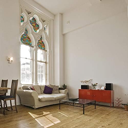 d-c-fix 346-0431-2PKA Self-Adhesive Privacy Glass Window Film, Venetian Garden, 17" x 78" Roll, 2-Pack with Applicator