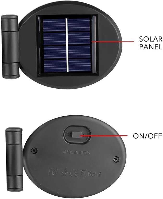 Veesee Outdoor Solar Tulip LED Flower Light, Christmas Gift, Solar Garden Stake Flowers, Decorative Solar Lamp for Patio Lawn,Solar Path Tulip Lights, Lawn, Garden, Yard, Grave Decoration-Red