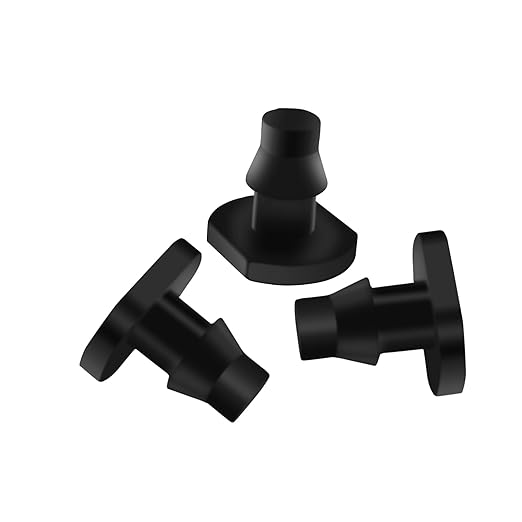 50pcs Drip Barbed connectors, Drip Irrigation Parts End Cap Plugs Hose for 1/4 inch Drip Irrigation Tubing, Drip Irrigation Fitting for Garden Drip Irrigation System